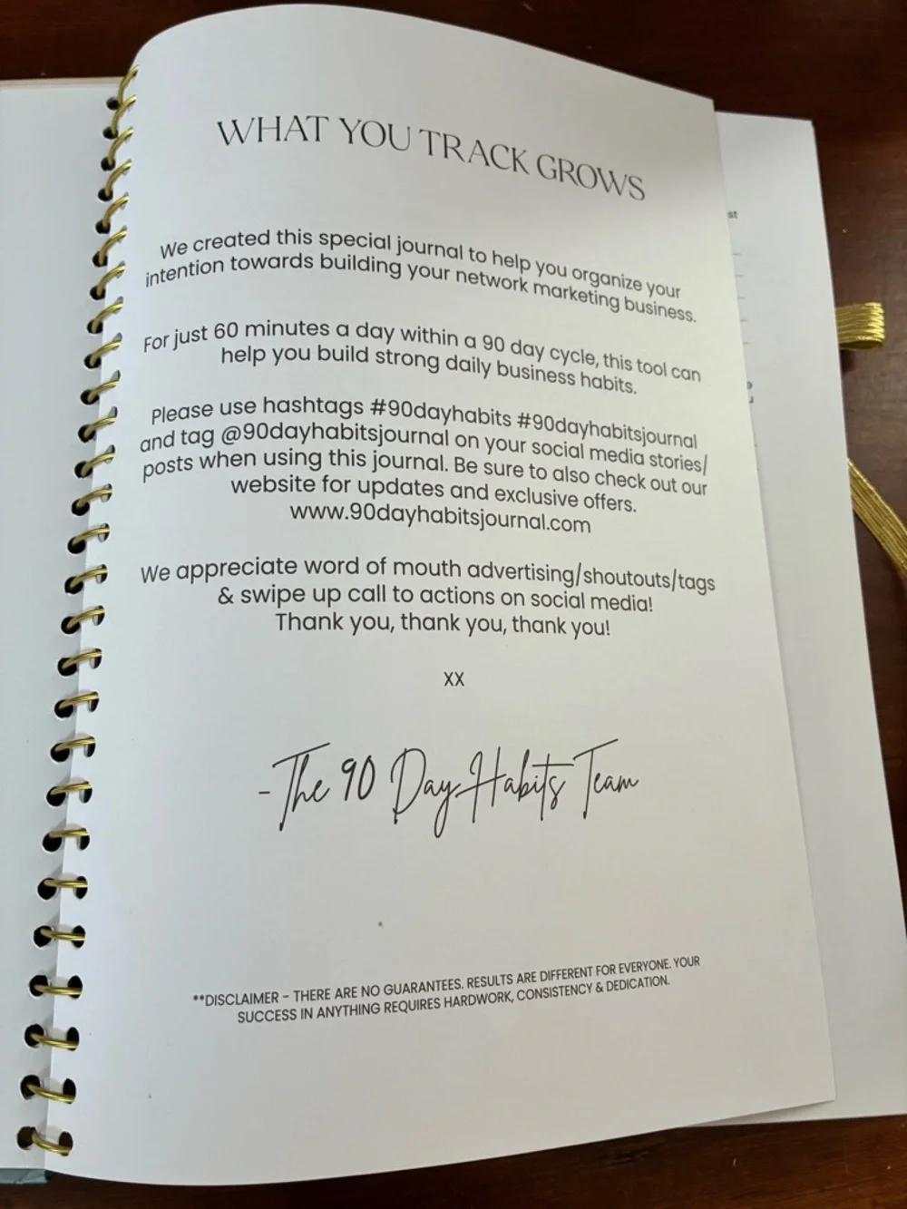 90 Day Cycle to New Habits Journal